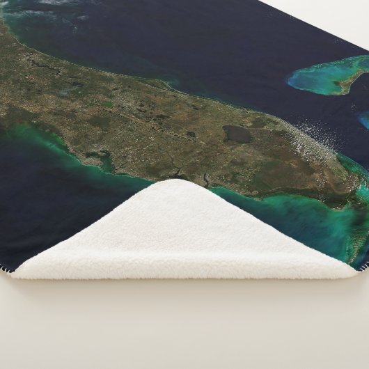 Couverture Sherpa Vue Satellite Sur La Floride. (3/4)