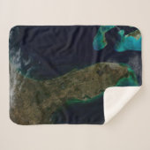 Couverture Sherpa Vue Satellite Sur La Floride. (Devant (Horizontal))