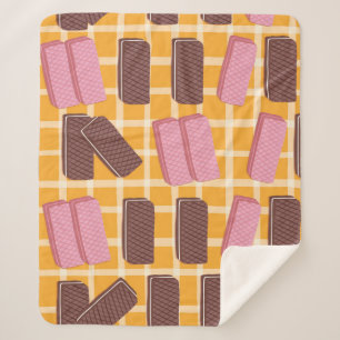 Couverture Sherpa Wafers aromatisés Arrière - plan sans soudure