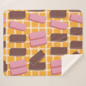 Couverture Sherpa Wafers aromatisés Arrière - plan sans soudure (Devant (Horizontal))