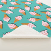 Couverture Sherpa Waffle cones ice cream and frozen yogurt pattern (3/4)