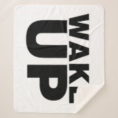 Couverture Sherpa Wake up Black (Devant)