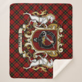 Couverture Sherpa Wallace Clan Badge & Tartan (Devant)