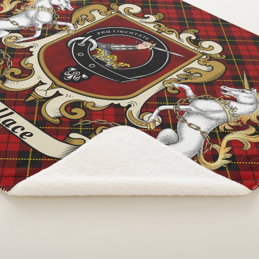 Couverture Sherpa Wallace Clan Badge & Tartan (3/4)