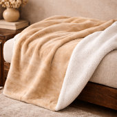 Couverture Sherpa Warm Sandstone Flow