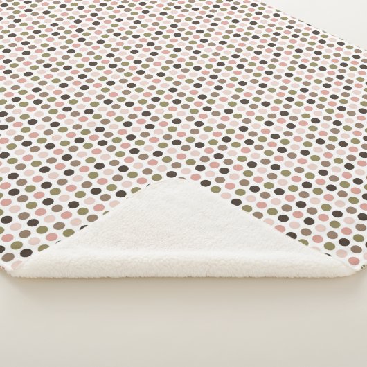 Couverture Sherpa Warm up in this cozy soft brown and pink (3/4)