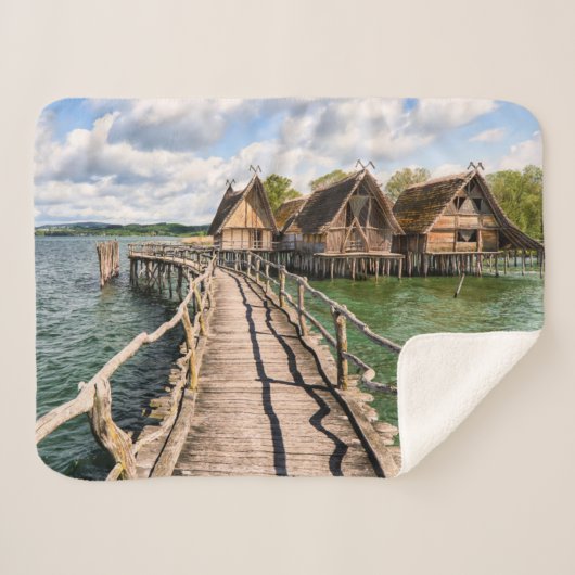 Couverture Sherpa Water | Style Houses Over the Water (Devant (Horizontal))