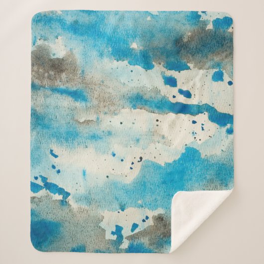 Couverture Sherpa Watercolor background design (Devant)