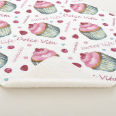 Couverture Sherpa Watercolor cupcakes (3/4)