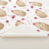 Couverture Sherpa Watercolor cupcakes (3/4)
