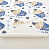 Couverture Sherpa Watercolor cupcakes (3/4)