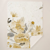 Couverture Sherpa Watercolor Flowers 7 (Devant)