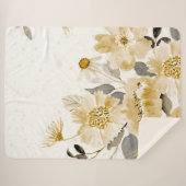 Couverture Sherpa Watercolor Flowers 7 (Devant (Horizontal))