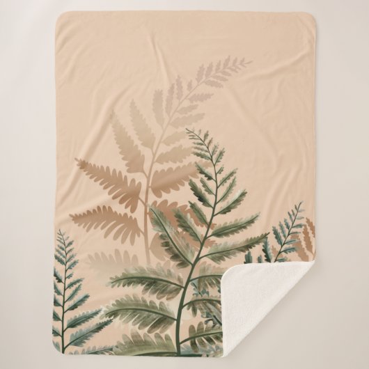 Couverture Sherpa Watercolor Trees 4 (Devant)