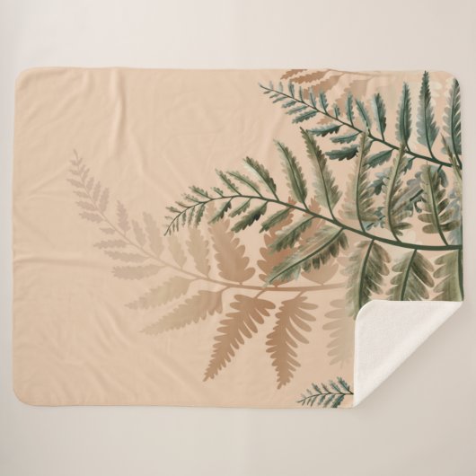 Couverture Sherpa Watercolor Trees 4 (Devant (Horizontal))