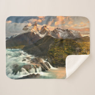 Couverture Sherpa Waterfalls Salto Grade Waterfall Patagonia Chile