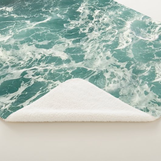 Couverture Sherpa Waves Blue Green (3/4)