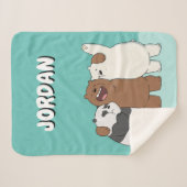 Couverture Sherpa We Bare Bears Group Hug (Devant (Horizontal))