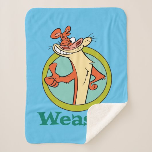 Couverture Sherpa Weasel Thumbs Up Character Graphic (Devant)
