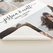 Couverture Sherpa Wedding or Anniversary Photo Sherpa Blanket (3/4)