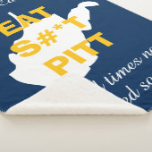 Couverture Sherpa West Virginia Funny Sherpa Blanket Blue (3/4)