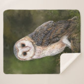 Couverture Sherpa Western Barn Owl Sherpa Blanket (Devant (Horizontal))