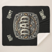 Couverture Sherpa Western Cowboy DAD Fête des pères (Devant (Horizontal))