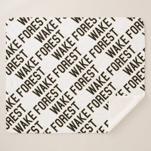 Couverture Sherpa WFU | Wake Forest (Devant (Horizontal))