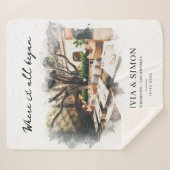 Couverture Sherpa Where It All Began Romantic Couple's Gift (Devant (Horizontal))