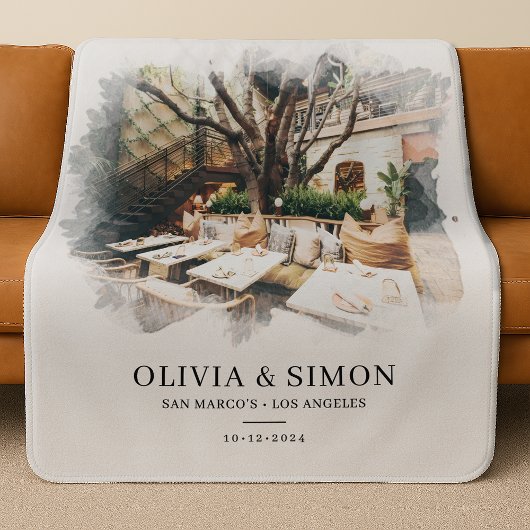 Couverture Sherpa Where It All Began Romantic Couple's Gift