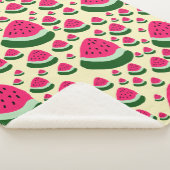 Couverture Sherpa Whimsical Watermelons Cute Summer Fruit Pattern  (3/4)