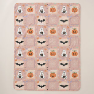 Couverture Sherpa Whimsy dans le patch Citrouille