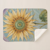 Couverture Sherpa Whimsy de tournesol (Devant (Horizontal))