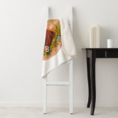 Couverture Sherpa Whiskey Advertising Étiquette, Vers 1860. (En situation)