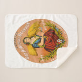 Couverture Sherpa Whiskey Advertising Étiquette, Vers 1860. (Devant (Horizontal))