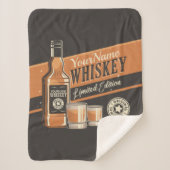 Couverture Sherpa Whiskey Liquor Bottle Western Bar (Devant)