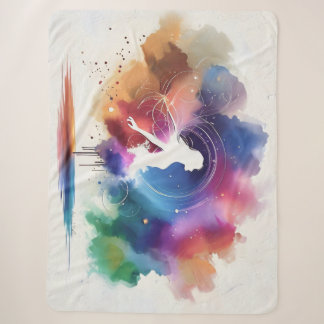 Couverture Sherpa Whispers d'une âme arc-en-ciel
