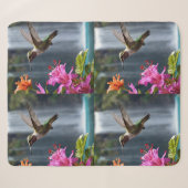 Couverture Sherpa "Whispers of Nature : Hummingbird, Cascade (Devant (Horizontal))