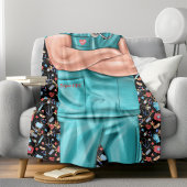 Couverture Sherpa White Homme Nurse Life Sherpa Blanket