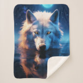 Couverture Sherpa White Wolf Sherpa Blanket (Devant)
