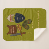 Couverture Sherpa Whole Armor Sherpa Yarn Look Baby Blanket (Devant (Horizontal))