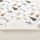 Couverture Sherpa Whoville Christmas Garland Celebration (3/4)