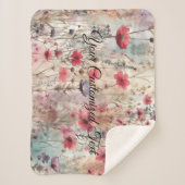 Couverture Sherpa Wild Beauty Woven : Façonné par des Fleurs sauvage (Devant)