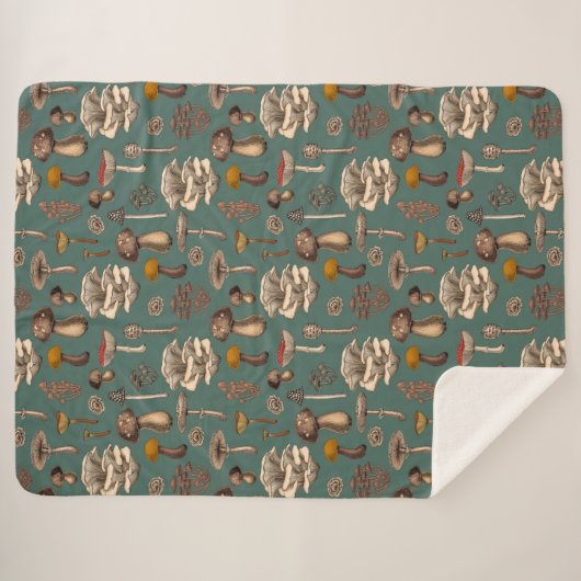 Couverture Sherpa Wild Mushrooms (Devant (Horizontal))