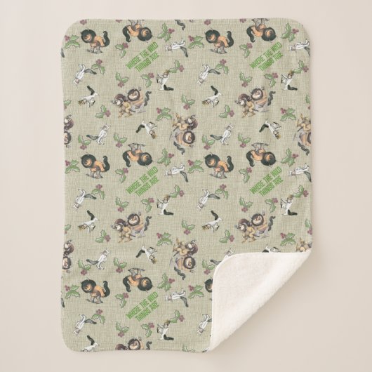 Couverture Sherpa Wild Rumpus Motif de vacances (Devant)