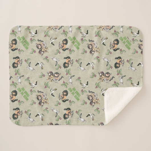 Couverture Sherpa Wild Rumpus Motif de vacances (Devant (Horizontal))