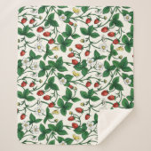 Couverture Sherpa Wild strawberries red/yellow/green/off white (Devant)