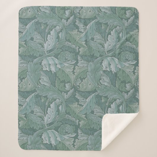 Couverture Sherpa William Morris Acanthus Botanical Harmony Classic (Devant)