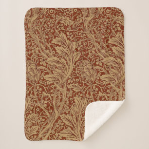 Couverture Sherpa William Morris Arcadia Floral Garden Fleur Classiq