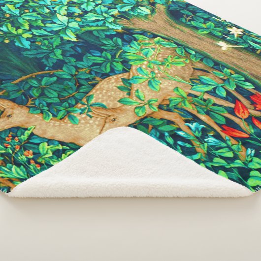 Couverture Sherpa William Morris Forest Deer Tapestry Imprimer (3/4)